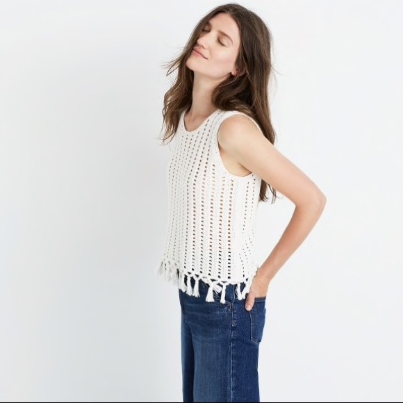 LNWOT - Madewell fringe sweater tank - Picture 4 of 4